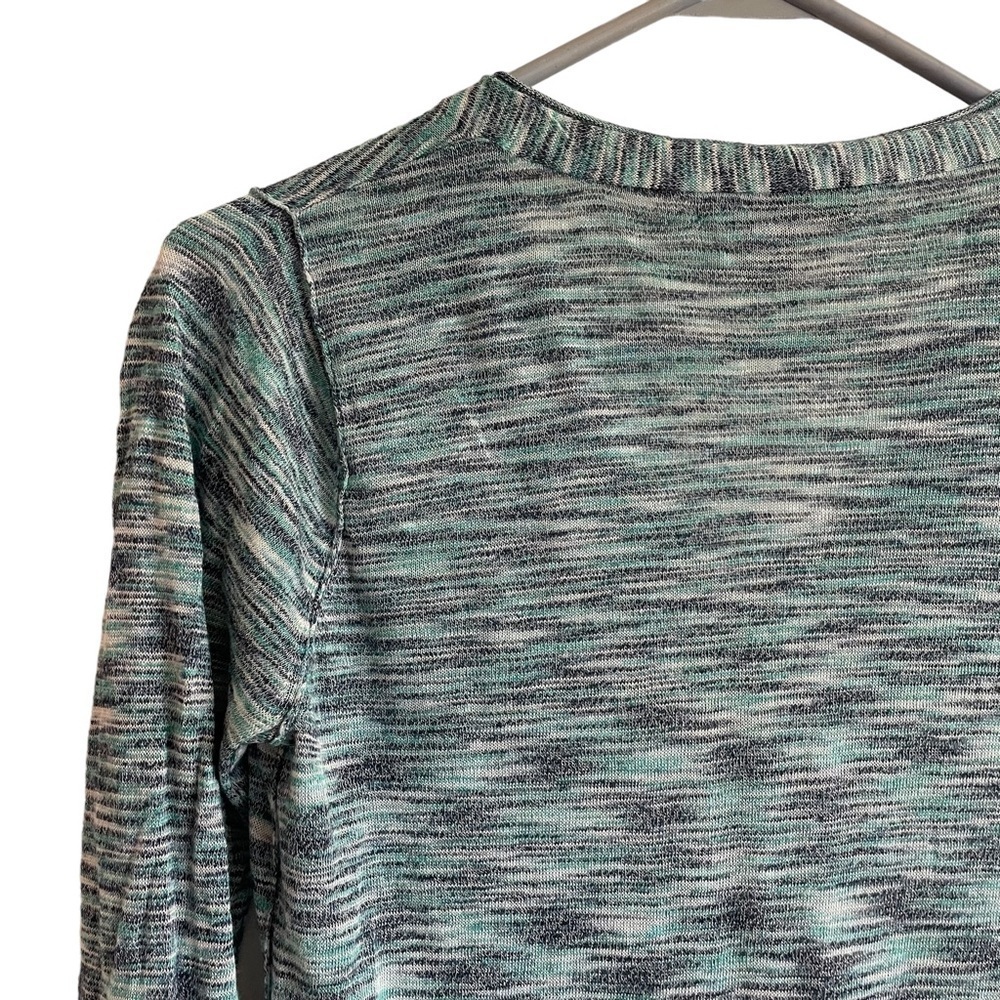 Tommy Bahama Blue Linen Blend Lightweight Sweater Top, Size S - Picture 5 of 6